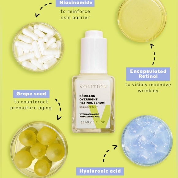 VOLITION
Sémillon Overnight Retinol
Serum, NEW - Picture 11 of 16